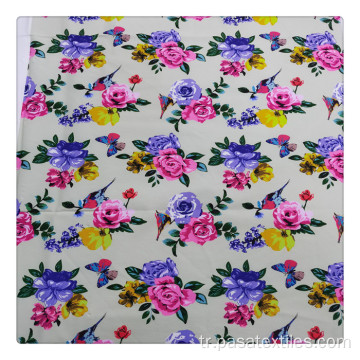 Yeni tasarım çiçek desenli streç baskılı kumaşlar
